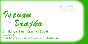 istvan drajko business card